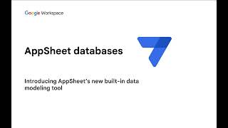 Introducing AppSheet Databases