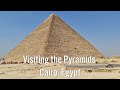 Visiting the pyramids and sphinx