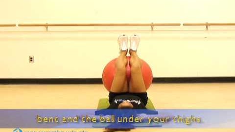 BruinActive - Stability Ball Exercises - Reverse Crunch, UCLA