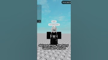 Did you know the Furry Tag.. - Item Asylum  #robloxitemasylum #roblox #itemasylum