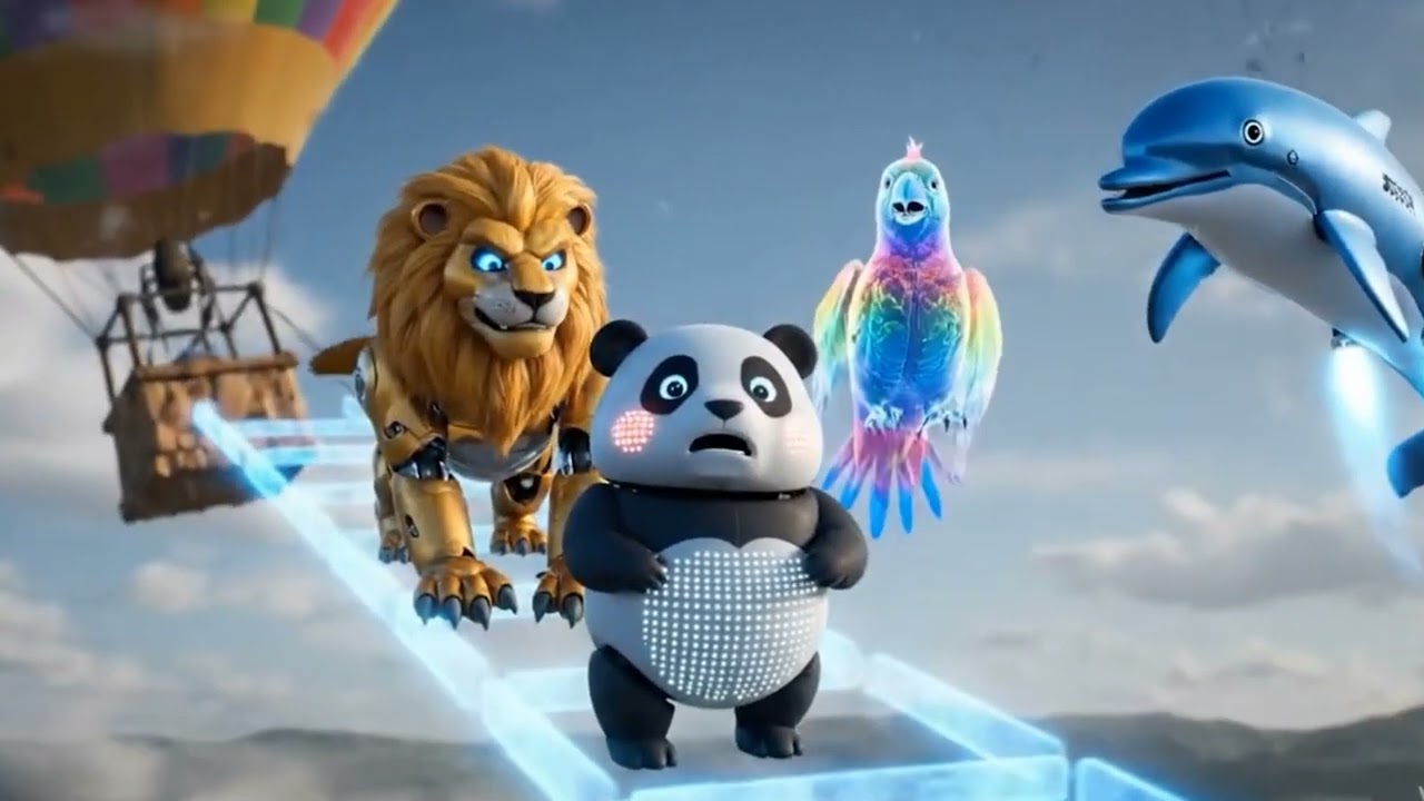 RoboZoo Adventures 🦁🤖🐼 | The Lost Balloon | Fun Cartoon for Kids