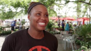 Taylor Townsend on the Clock at the 2018 US Open