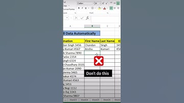 Fill Data Automatically #texttocolumn #autofill #spreadsheetmagic #excelformula #microsoftexcel #tip