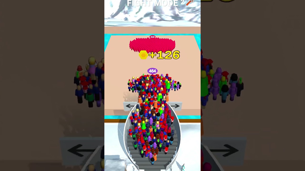 Escalators Fight Mode 464 vs 319 – EPIC Crowd Battle FAIL! 💥🤯 