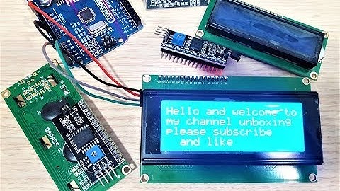 Banggood How to use IIIC I2C TWI SP Serial Interface with  20 x 4 Character LCD and Arduino