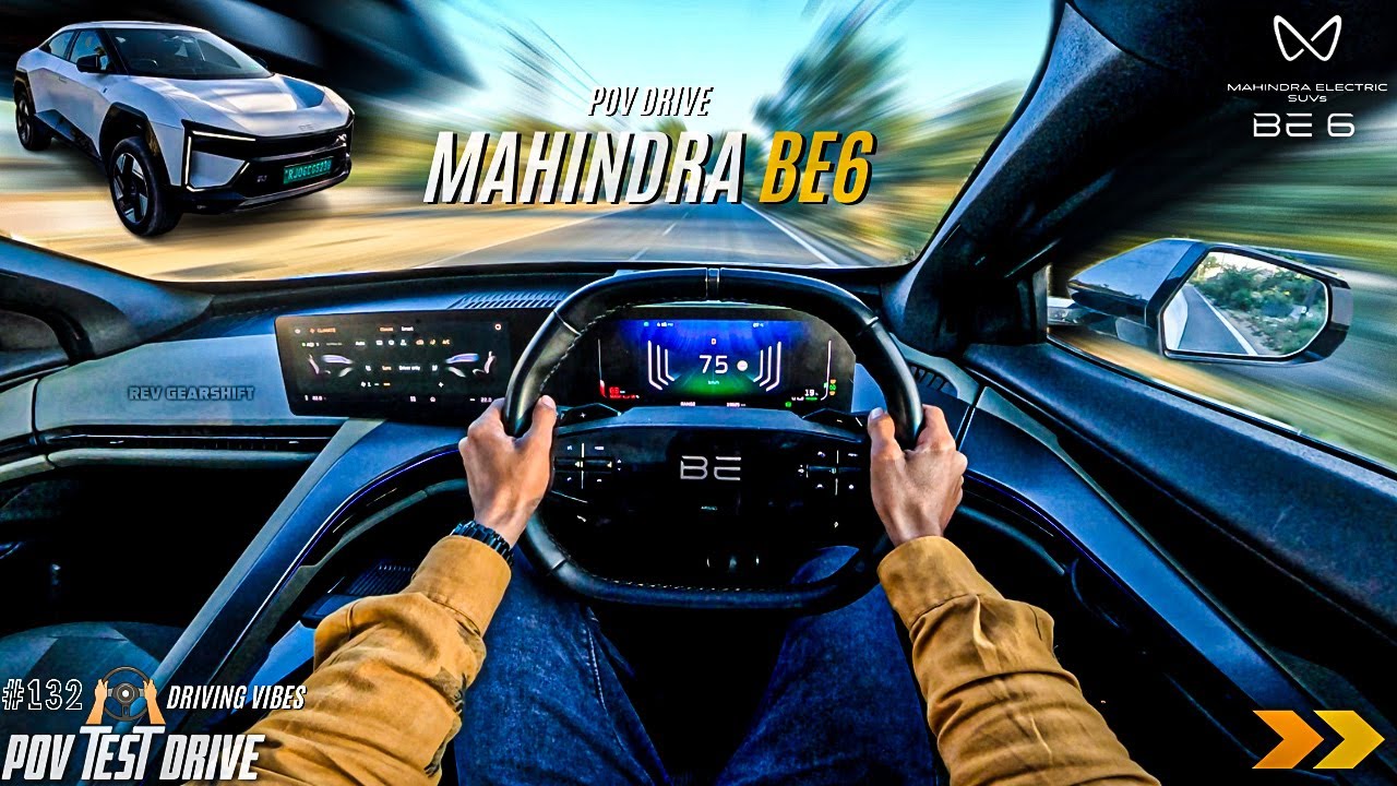 2025 MAHINDRA BE 6 | PACK THREE | 282BHP 79kWh | POV Drive #132 | BE6 | 4K | REV GEARSHIFT #be6
