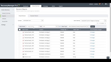 Active Directory Attribute Change Management Backup and Restore