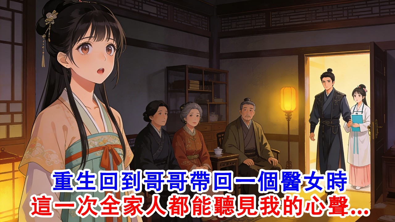 【完結爽文】重生後，回到哥哥帶回一個醫女時，這一次，全家人都能聽見我的心聲..#故事 #重生 #爽文 #重生故事 #情感 #小說 #完結 #中文 #原創 #復仇 #故事頻道 #有聲書 #有聲小說