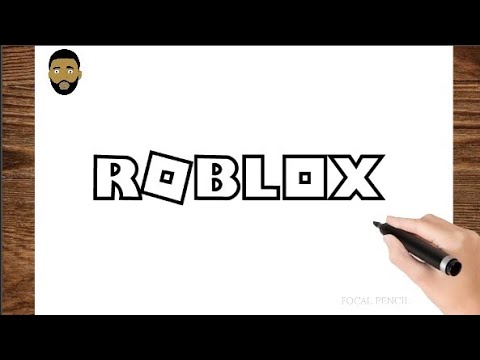 How To Draw Roblox logo step by step - YouTube