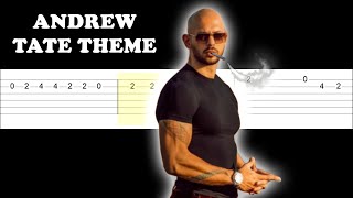 Video thumbnail of "Andrew Tate Theme (Easy Guitar Tabs Tutorial)"