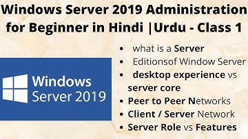 Windows Server 2019 Tutorial: From Installation to Basic Settings in Hindi | Urdu