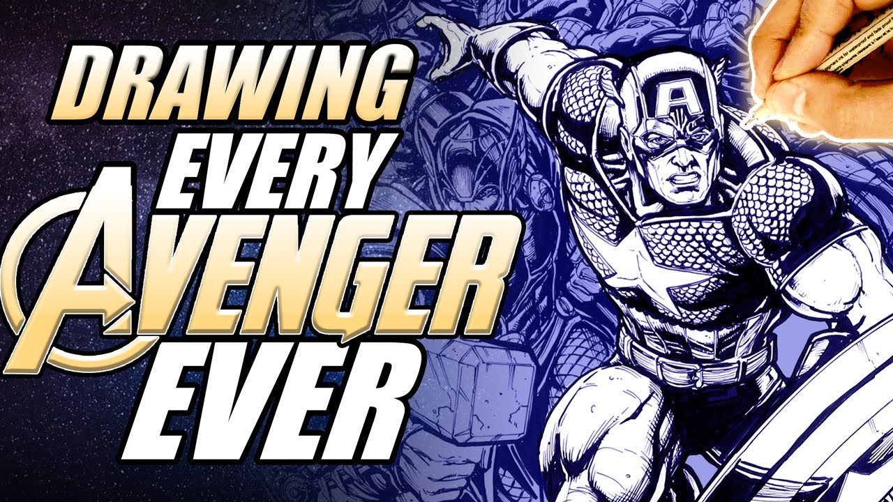 I DREW 100+ AVENGERS???? ? - YouTube