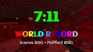 7:11 Icarus RSG + Perfect RNG WORLD RECORD!