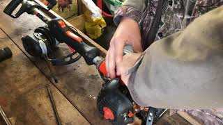 Replacing the spark plug and checking over the Echo SRM225 after it ran very poorly