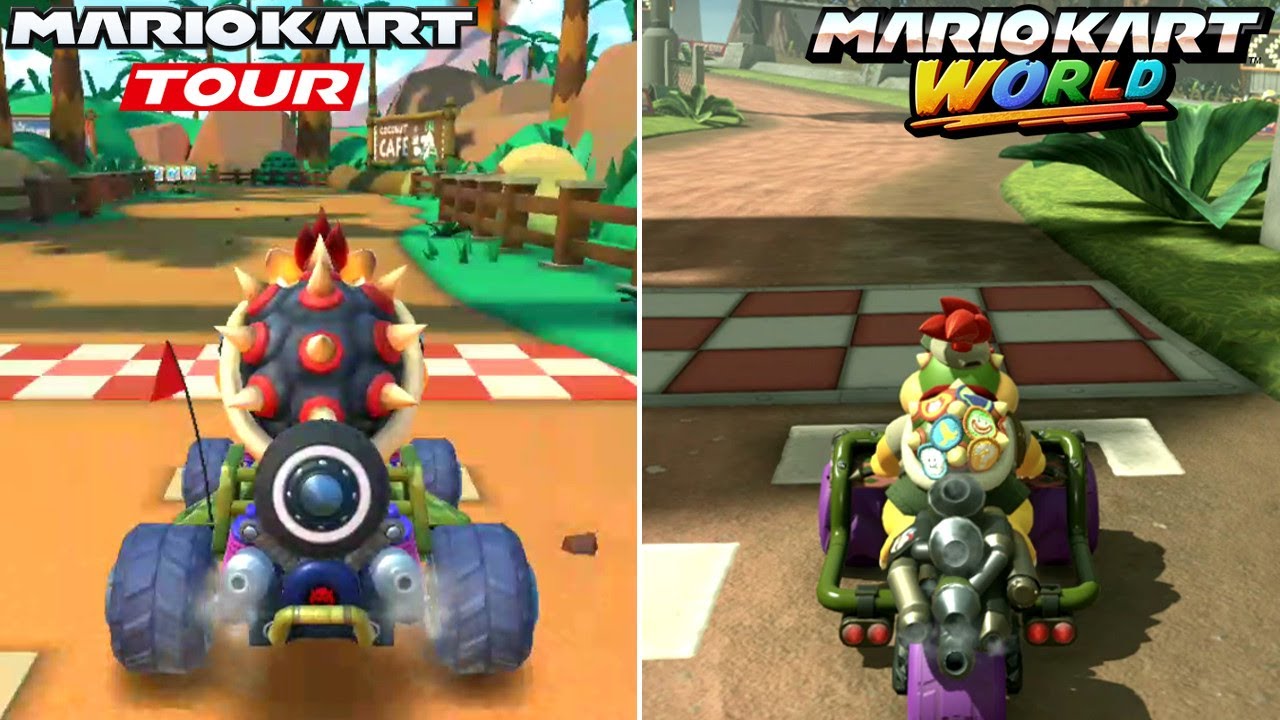 Mario Kart World vs. Mario Kart Tour - All Tracks Comparison