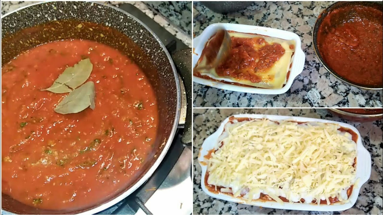 صوص بلونيز على الطريقة الأصلية + لازانيا المطاعم لذيذة وسهلة التحضير sauce bolognaise