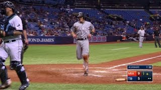 MIA@TB: Prado drives in Realmuto with a sacrifice fly