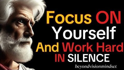 3 Stoic Principles to Focus On Yourself And Work Hard | BE YOUR OWN PRIORITY