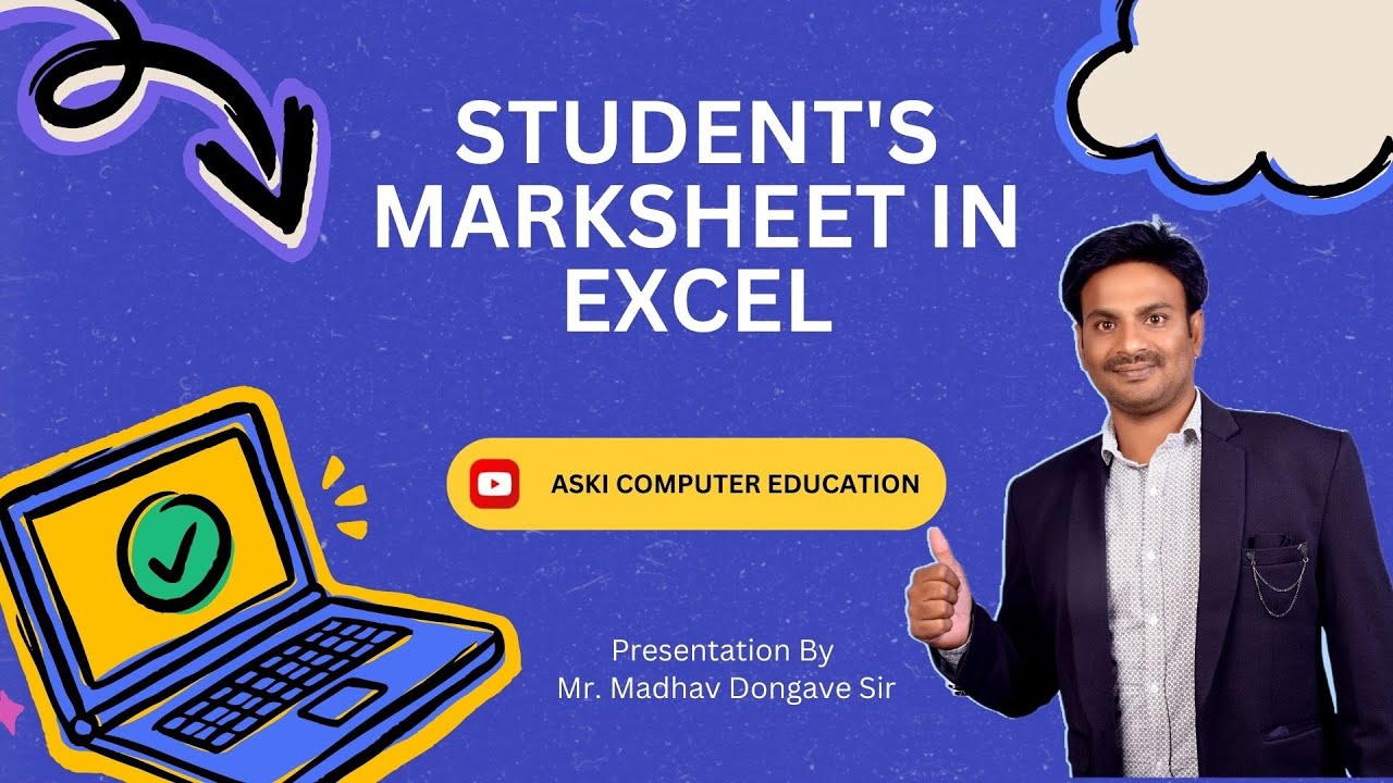 How to Create Marksheet in Microsoft Excel - YouTube