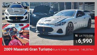 Auction 02/23 - 2009 Maserati Granturismo - $6,990 #maserati #granturismo #usedcars #auctionwini