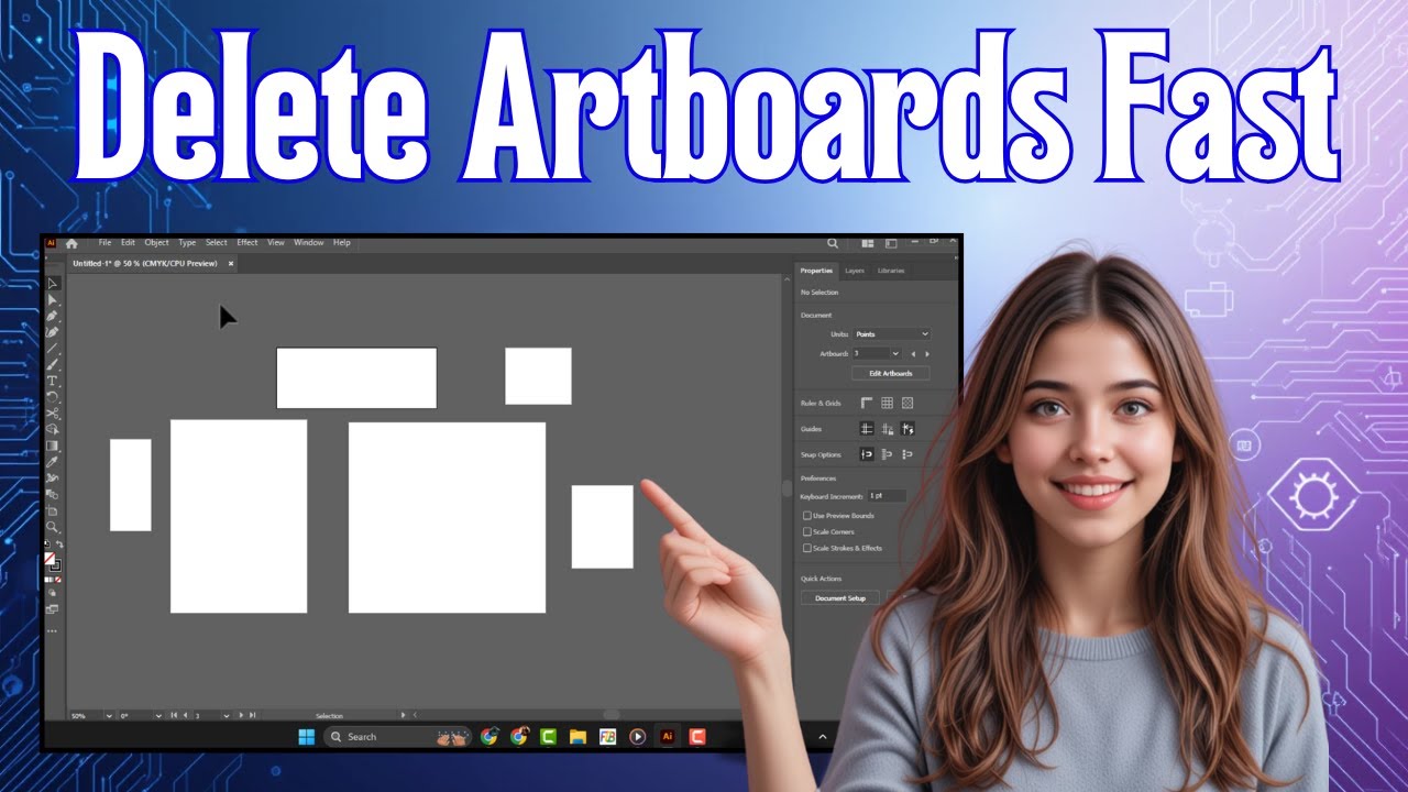 How To Delete Artboards in Illustrator | Workspace Cleanup - YouTube