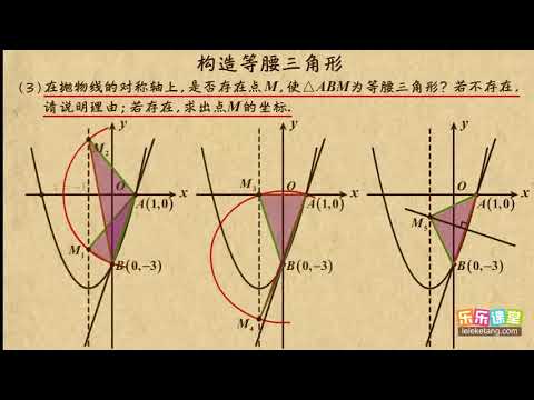 02构造等腰三角形     中考数学专题--动点构造    初中数学