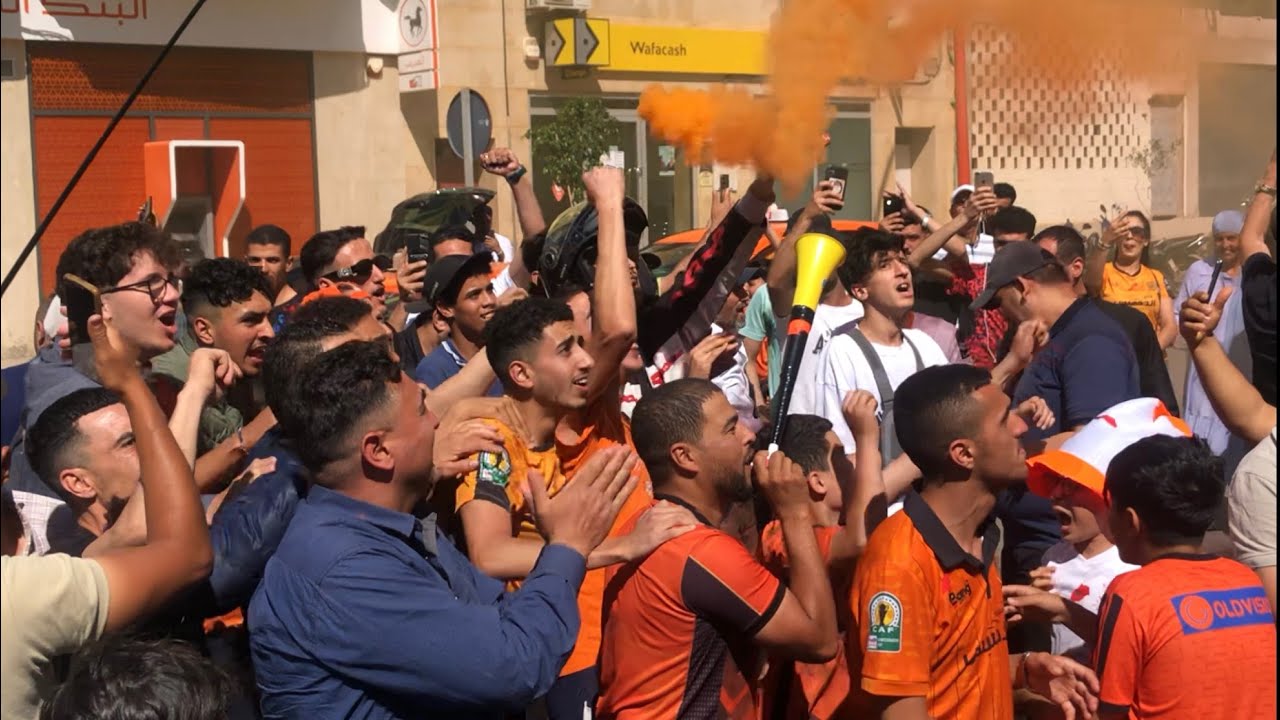 مباشرة من مقهى واد الذهب فرحة كبيرة في بركان مبروك علينا القلوج 🎉