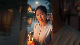 Thai Girl Model Loy Krathong Festival In Thailand Photo By One And Travel