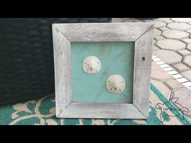 Making free beach related decor. How we made a sand dollar wall