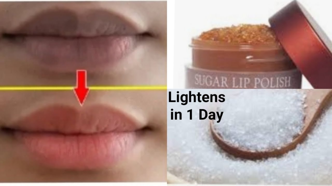 How to lighten dark lips Super fast result in 1 day Lighten dark