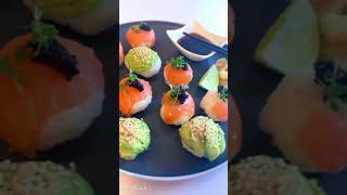Sushi balls 🍣 #суши#ленивыесуши#sushi#temari sushi#shorts#сушинановыйгод2022#рецепты#cooking#food