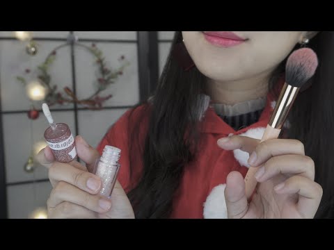 ASMR 산타요정 메이크업 Santa fairy Makeup [한국어/KOREAN]