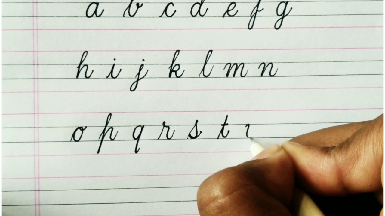 Cursive writing for beginners How to write in cursive  cursive