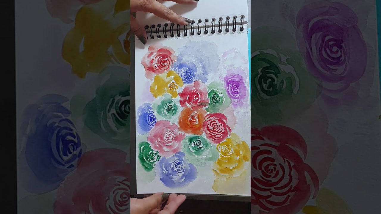 Art Book Flip Through Watercolour Sketchbook  Tour YouTube