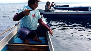 SEMUA PERAHU NELAYAN BERDEMPET-DEMPETAN MEMANCING IKAN LAUT DALAM#traditionalfishing