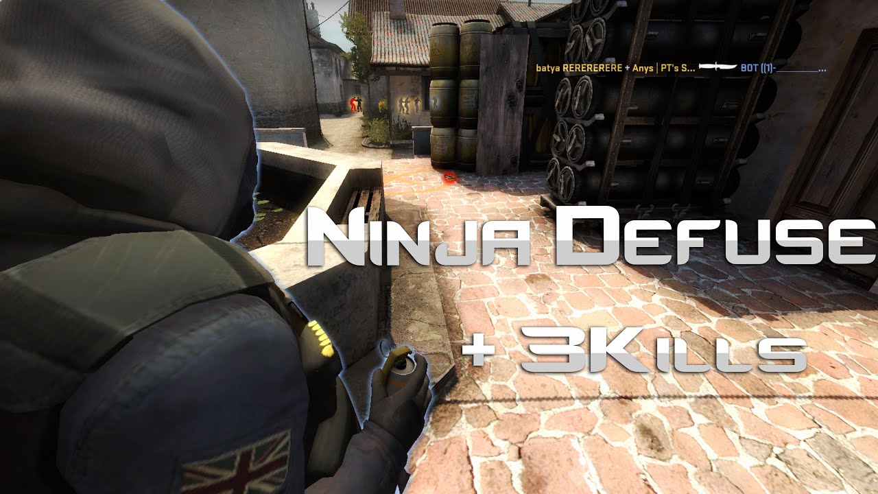 CS:GO - Ninja Defuse + 3 Kills - YouTube