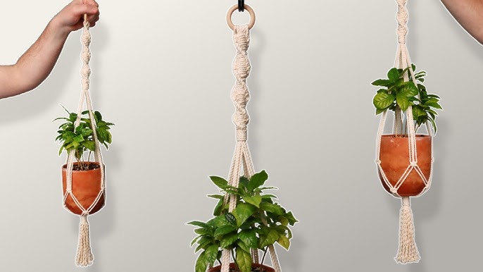 Macrame Plant Hanger For Beginners (Easy DIY Tutorial!) - YouTube macrame-plant-hanger-for-beginners-easy-diy-tutorial-youtube