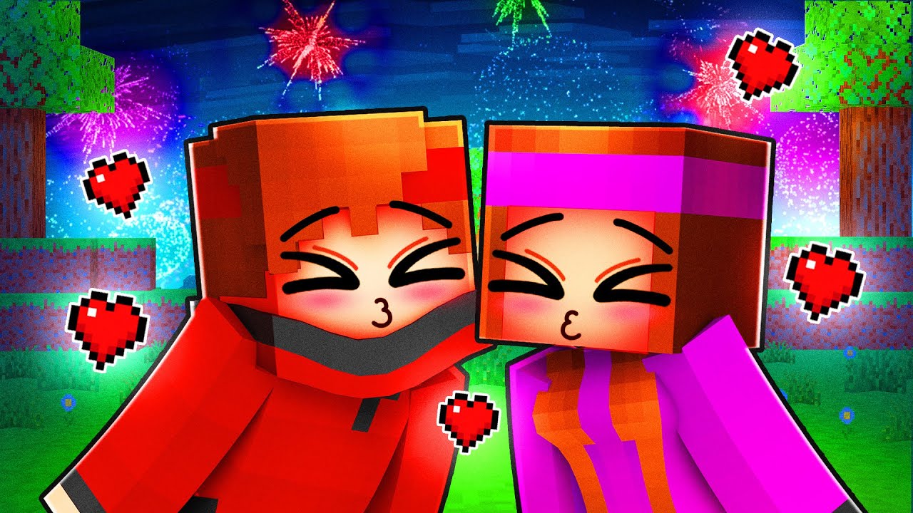 BISOUS de Anna et Talcado au Feu d'artifice sur Minecraft !