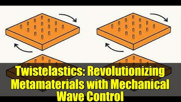 Twistelastics: Revolutionizing Metamaterials with Mechanical Wave Control