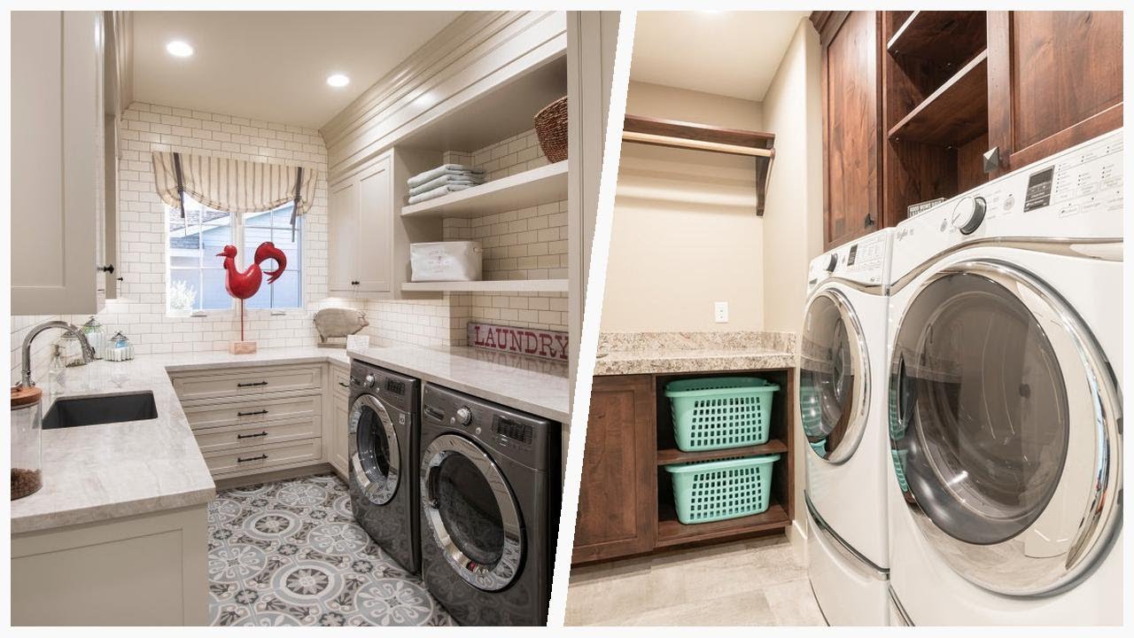 Gorgeous Laundry Room Ideas with Beige & Dark Cabinets | Designer ...