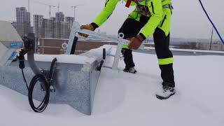 Анкерное устройство ПАРАПЕТ. Безопасная уборка снега с крыши. Обслуживание крыши. Вентопро
