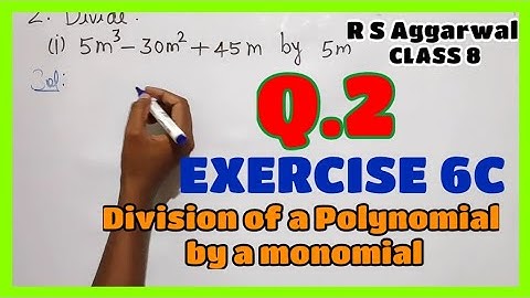 Q.2, Exercise 6C, Chapter 6 - Operations on algebraic expressions, Class 8, R S Aggarwal maths