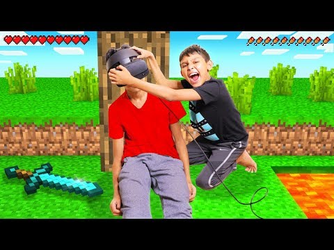 trapped-in-minecraft-vr-prank-on-my-little-brother