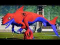 DINOSAURS BATTLEGROUND COMPLICATION OF AC GAMING - SPIDERMAN T Rex vs Spinosaurus, I Rex and Giga