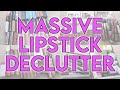 MASSIVE LIPSTICK DECLUTTER & COLLECTION 🗑️ I got rid of 50% of my collection! | GlitterFallout