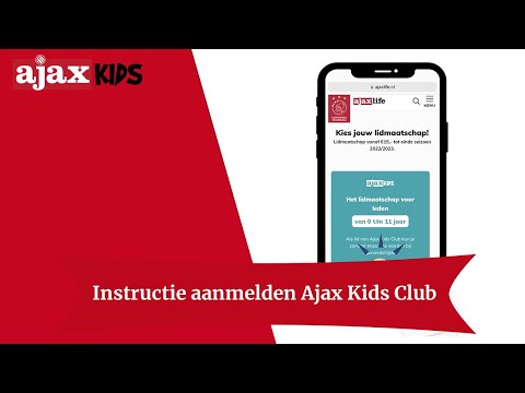 Zo maak je een kind lid van de Ajax Kids Club!