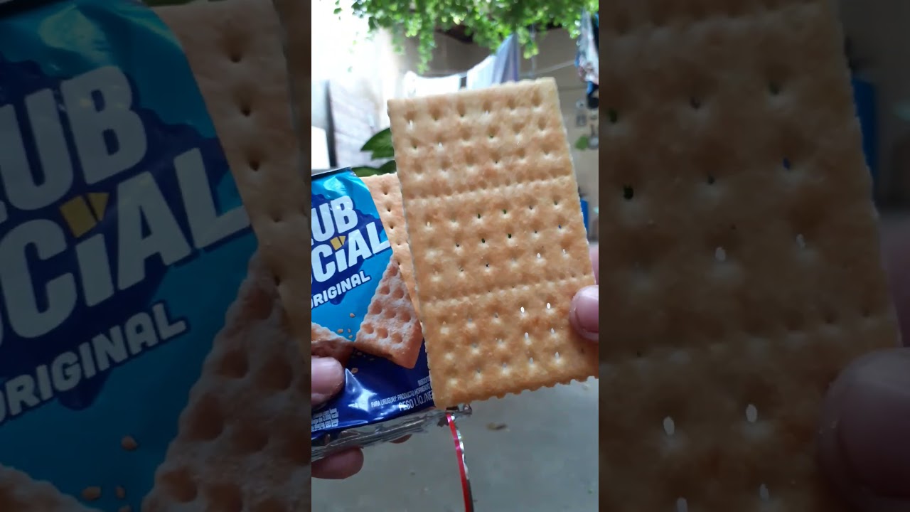 Biscoito/Bolacha Club Social Original 23,5g🍪😋🤤 #Shorts #clubsocial #biscoitoamanteigado