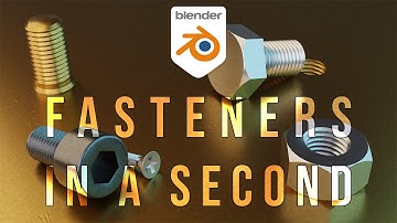 Hoe je schroeven, bouten, moeren en draden in Blender maakt - eenvoudig met gratis add-on