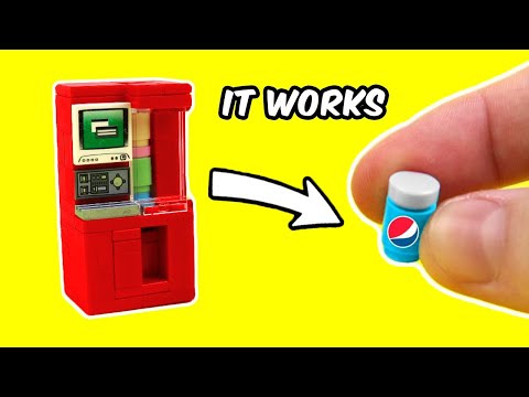 WORKING LEGO Soda Vending Machine How To Build Tutorial