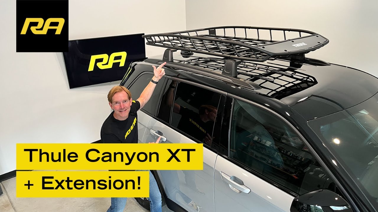 Thule Canyon XT Roof Cargo Basket With Extension Overview 